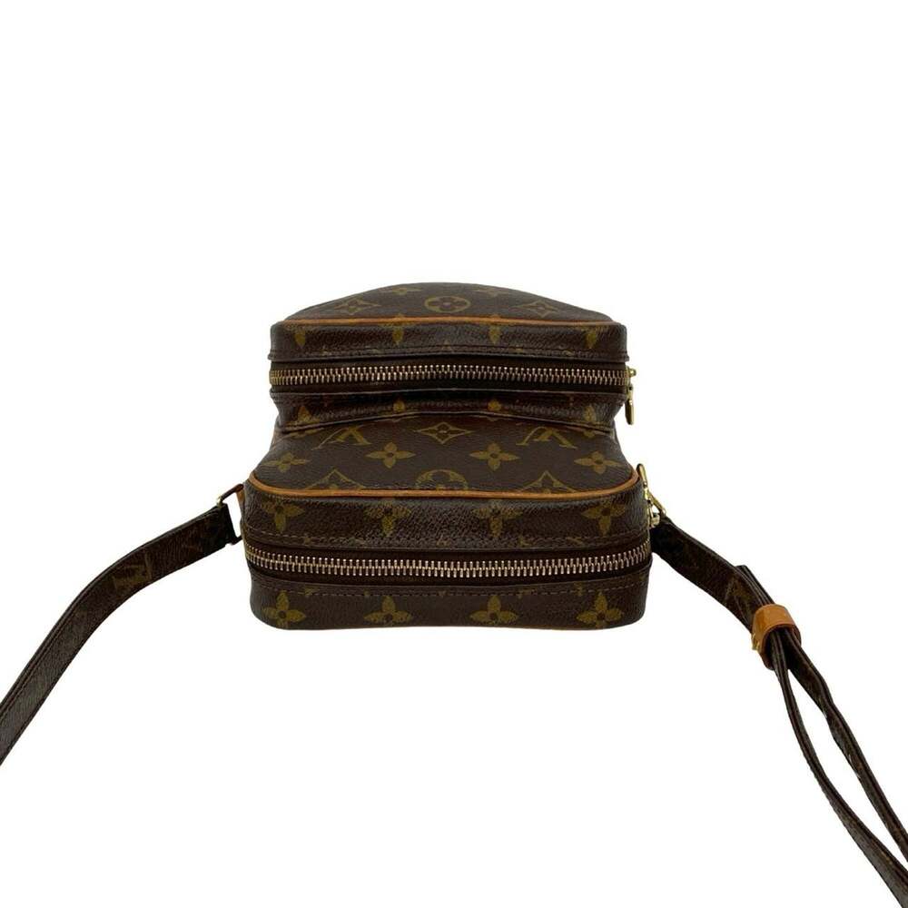 LOUIS VUITTON Authentic Brown Monogram Leather Pochette Shoulder Bag - Picture 4 of 10